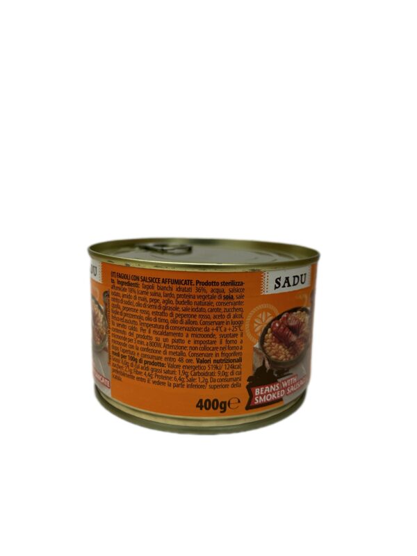 Fasole cu carnati afumati SADU 400gr - immagine 2