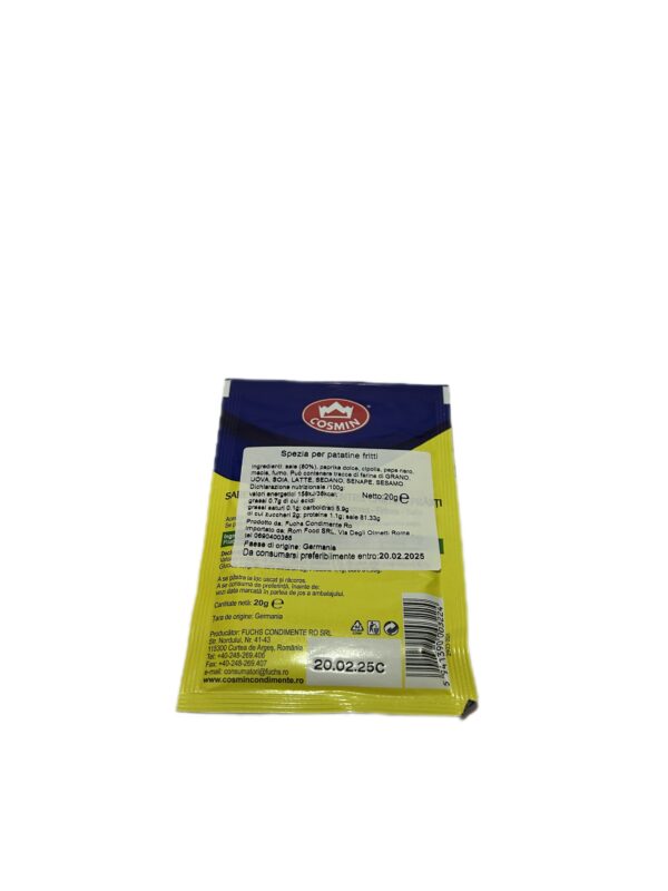 Sare condimentata pentru cartofi prajiti 20gr - immagine 2